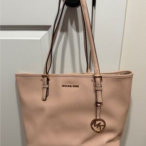 Michael Kors Blush Pink/Tan Tote Bag
